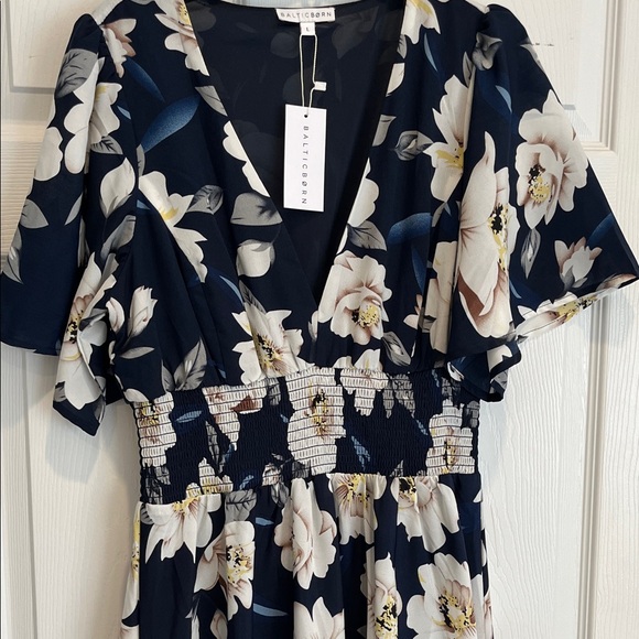 Baltic Born Navy and White Floral Maxi Dress - Picture 4 of 10